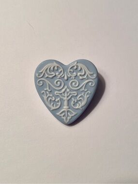 Vintage Wedgwood Blue Jasperware Brooch